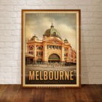 Art Print | Flinders Street Station Melbourne | Portrait Art Print | Flinders Street Station Melbourne | Portrait